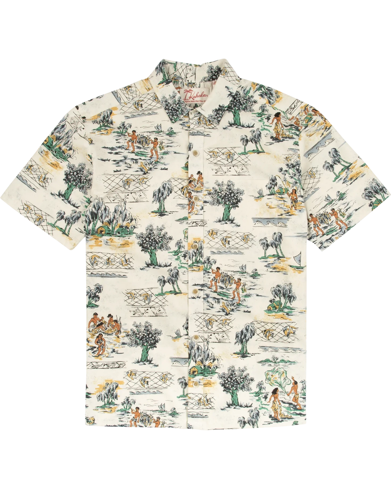 Hawaiiskjorta - Lawai´a - Natural - XL
